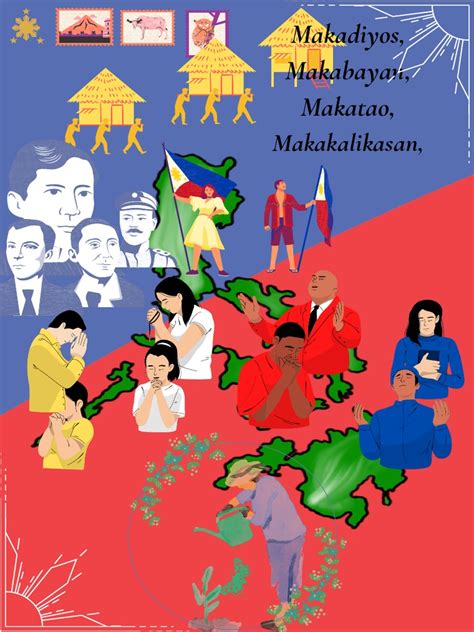 makatao makadiyos makabayan at makakalikasan poster